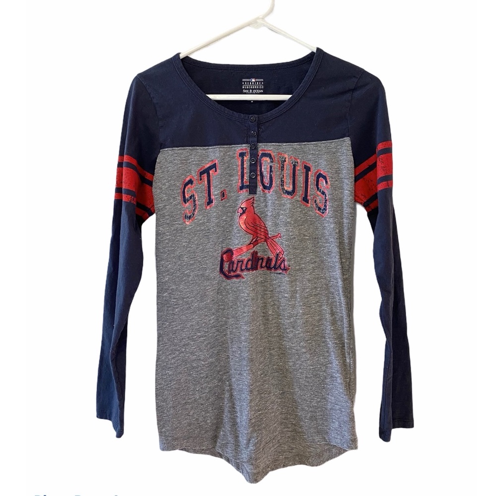 STL Cardinals 5th & Ocean Women's Long Sleeve T